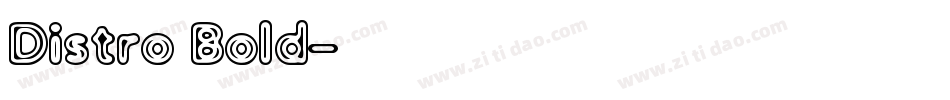 Distro Bold字体转换